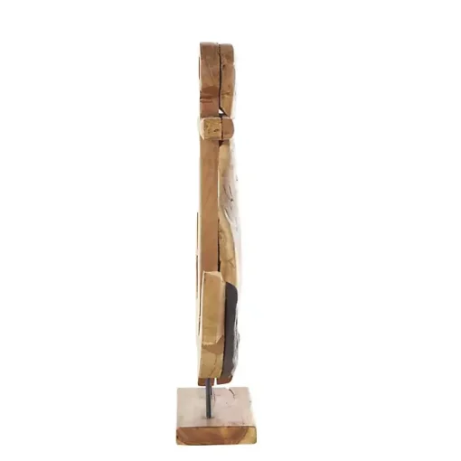 Live Edge Teak Wood Anchor Statue