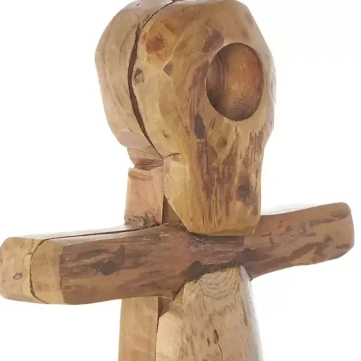 Live Edge Teak Wood Anchor Statue
