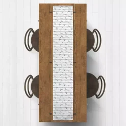 Love Script Pattern Table Runner, 72 in.