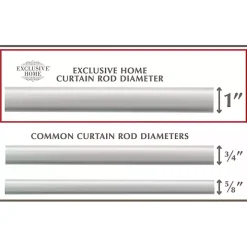 Matte Silver Adjustable Prism Curtain Rod, 72 in.
