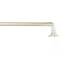 Matte Silver Hyde Wrap Around Curtain Rod, 120 in.