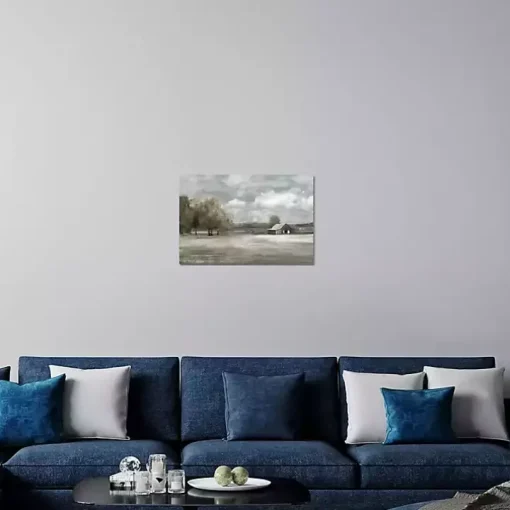 Moody Country Scene Canvas Art Print