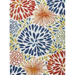 Multicolor Burst Indoor/Outdoor Area Rug, 5x8