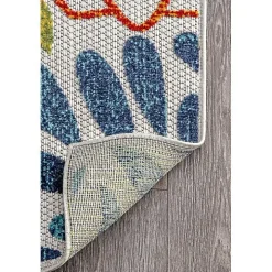 Multicolor Burst Indoor/Outdoor Area Rug, 5x8