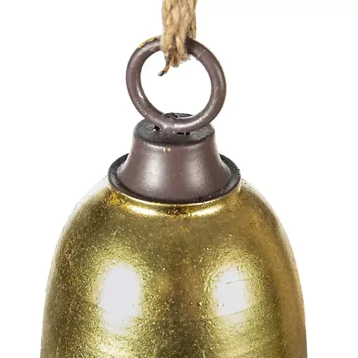 Multicolor Metal Christmas Bells, Set of 3