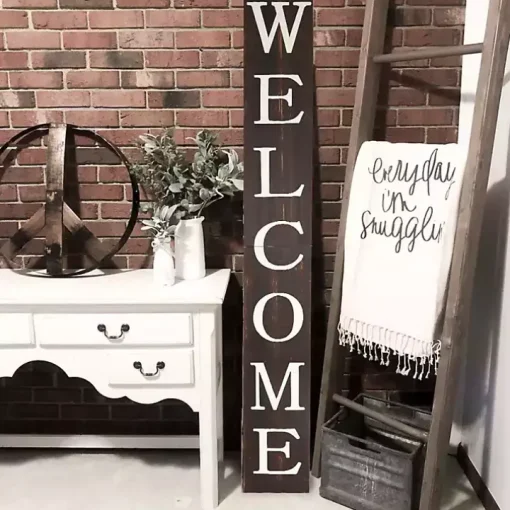 Natural Foldable Welcome Porch Board