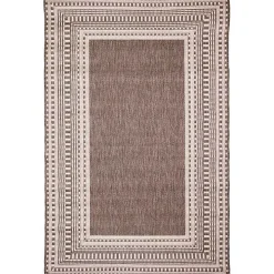 Natural Linear Macy Indoor/Outdoor Area Rug, 4x7