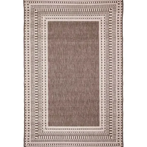 Natural Linear Macy Indoor/Outdoor Area Rug, 4x7