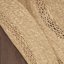 Natural Seagrass Indoor/Outdoor Area Rug, 4x4