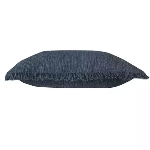 Navy Blue Handwoven Appen Throw Pillow