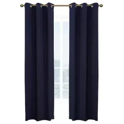 Navy Room Darkening Curtain Panel Set, 54 in.