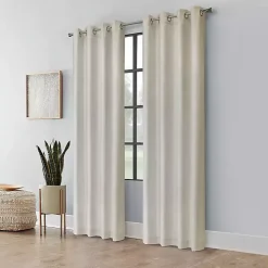 Neutral Light Filtering Curtain Panel, 95 in.