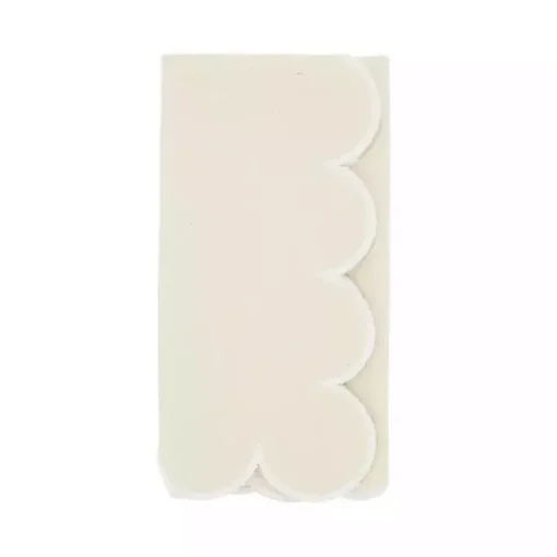 Neutral Scalloped Edge Napkins, Set of 4