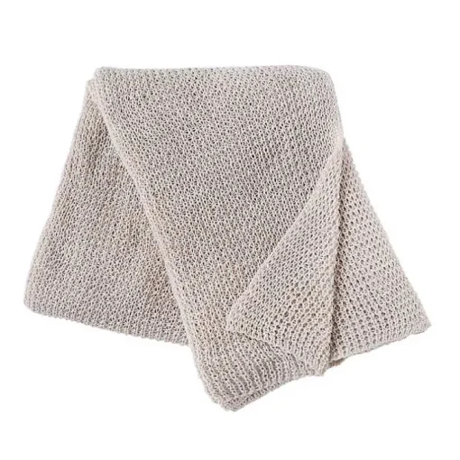 Neutral Soft Knitted Throw