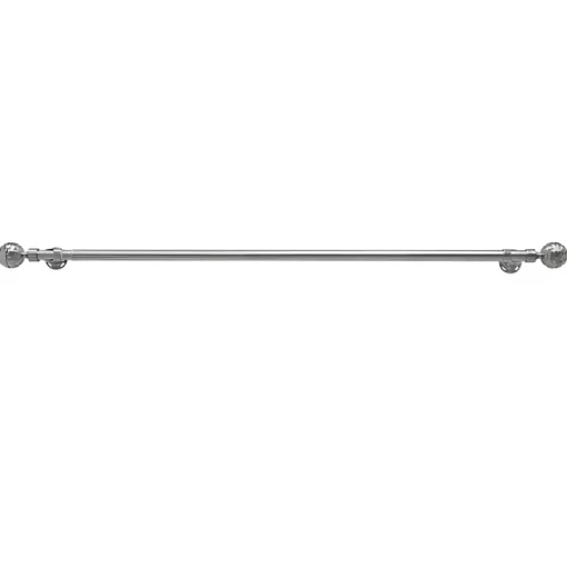 Nickel Blackout Extendable Curtain Rod, 144 in.
