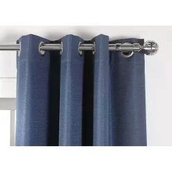 Nickel Blackout Extendable Curtain Rod, 144 in.