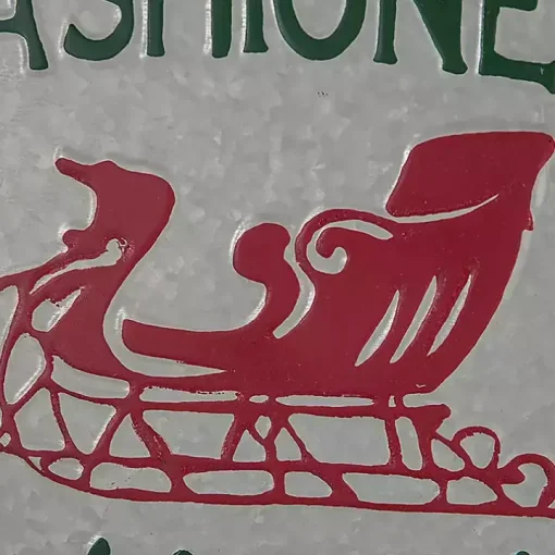 Old Fashioned Sleigh Rides Tin Wall Sign