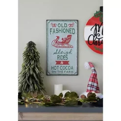 Old Fashioned Sleigh Rides Tin Wall Sign