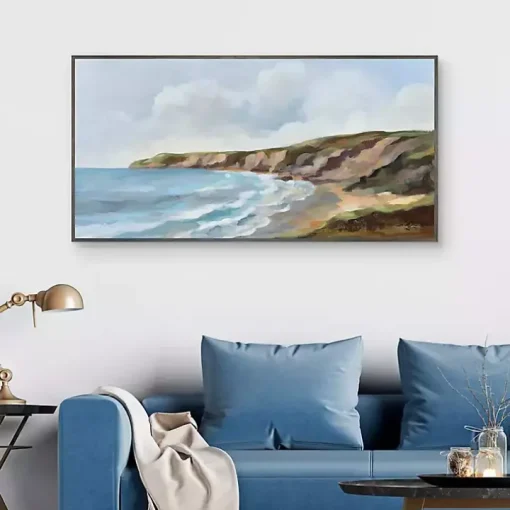 Pacific Coast Framed Canvas Art Print