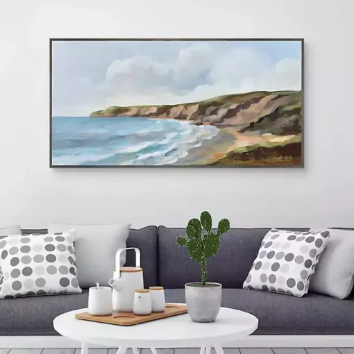 Pacific Coast Framed Canvas Art Print