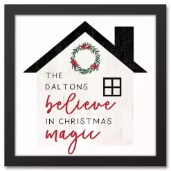 Personalized Believe in Magic Canvas Wall Plaque