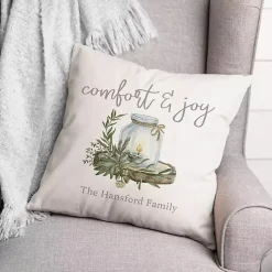 Personalized Comfort & Joy Candle Pillow