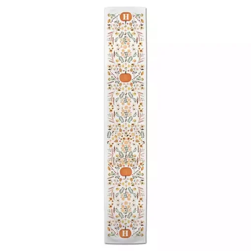 Personalized Pumpkin Floral Table Runner, 90 in.