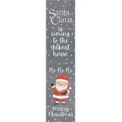 Personalized Santa Claus is Coming Porch Board