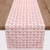 Pink Hearts Cotton Twill Valentine's Runner