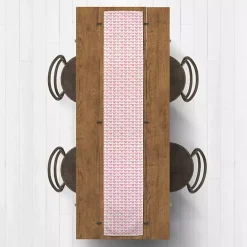 Pink Hearts Cotton Twill Valentine's Runner