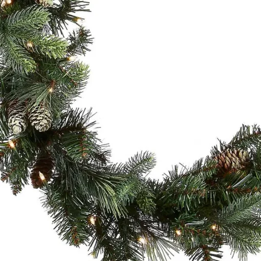 Pre-Lit Carolina Pine Christmas Garland, 9 ft.