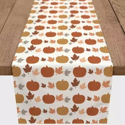 Pumpkins and Leaves Table Runner, 72 in.