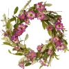 Purple Daisy and Lavender Wreath