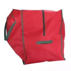 Red and Green Christmas Storage Bag with ID Window