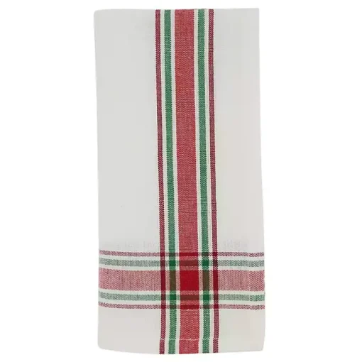 Red and Green Plaid Napkins, Set of 4