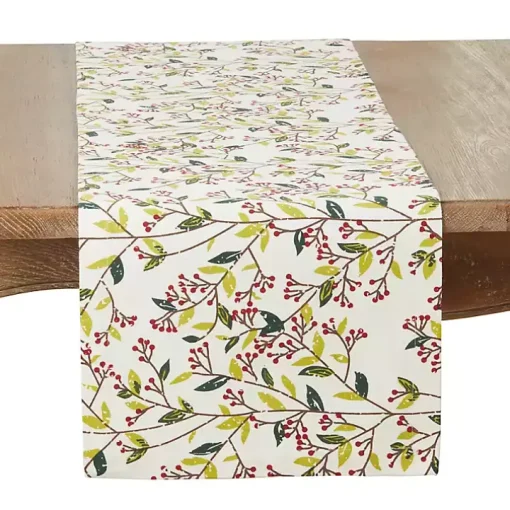 Red Berry Delight Cotton Runner