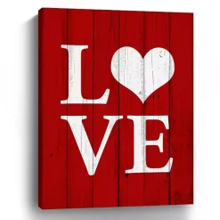 Red Heart Love Canvas Art Print