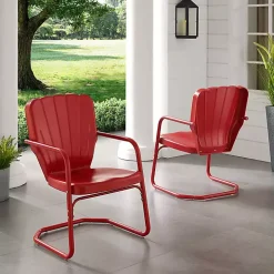 Red Metal Ridgeland 2-pc. Chair Set