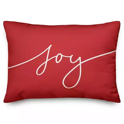 Reversible Peace and Joy Pillow