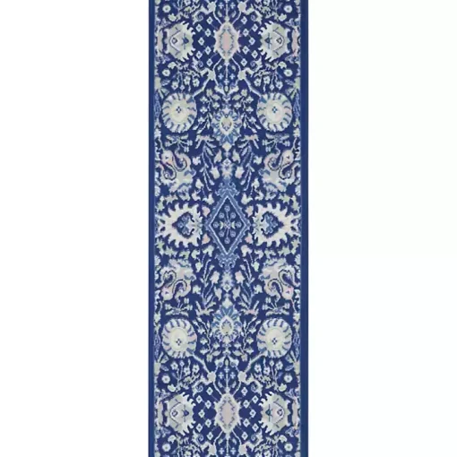 Royal Blue Floral Motif Runner