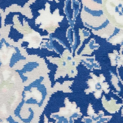 Royal Blue Floral Motif Runner