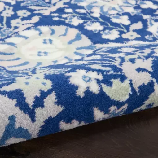 Royal Blue Floral Motif Runner