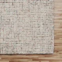Rust & Beige Geometric Wool Area Rug