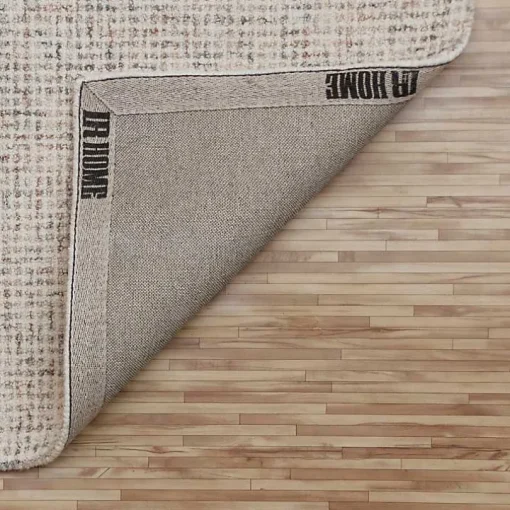 Rust & Beige Geometric Wool Area Rug