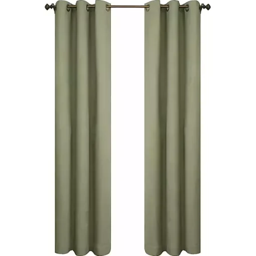 Sage Room Darkening Curtain Panel Set, 63 in.