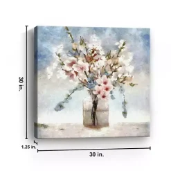 Sakura Jar Canvas Art Print, 30x30 in.