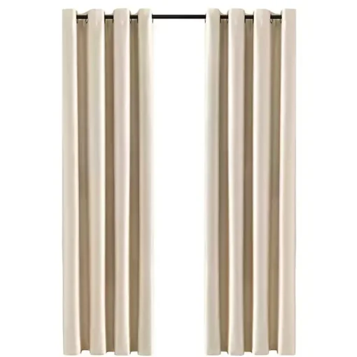 Silky Wheat Blackout Curtain Panel, 95 in.