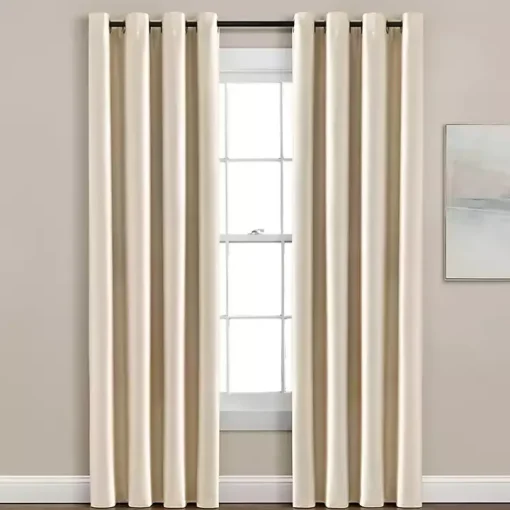 Silky Wheat Blackout Curtain Panel, 95 in.