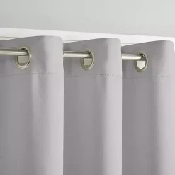 Smoky Gray Blackout Curtain Panel Set, 108 in.