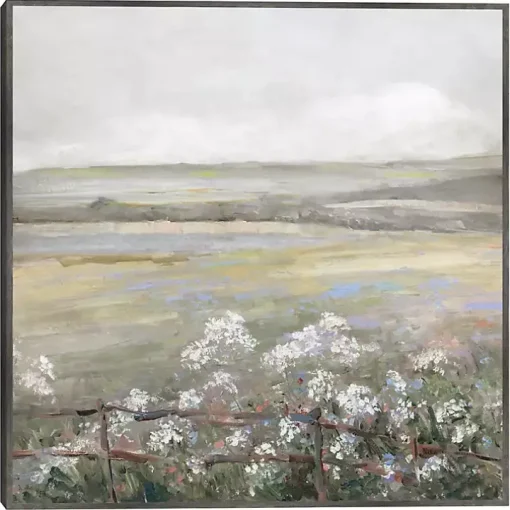 Soft Summer Meadow II Framed Canvas Art Print